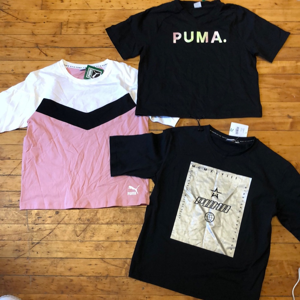 3 puma t-shirts